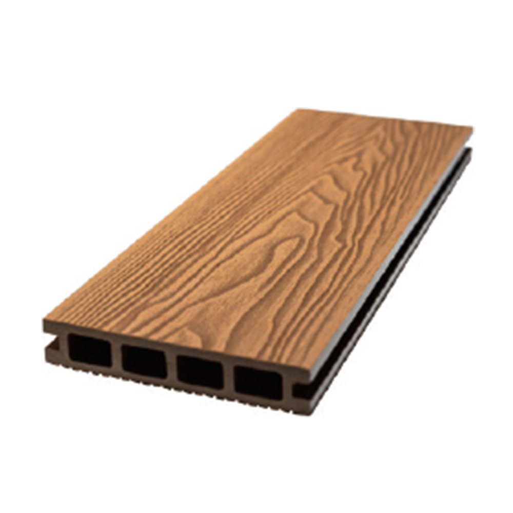 Embossed Round Hole WPC Decking Outdoor Heat Resistant Waterproof