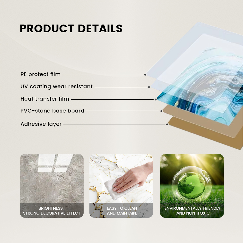 Factory-Direct UV Marble PVC Wall Panels in Multiple Sizes and Pattern Designs - Image 2