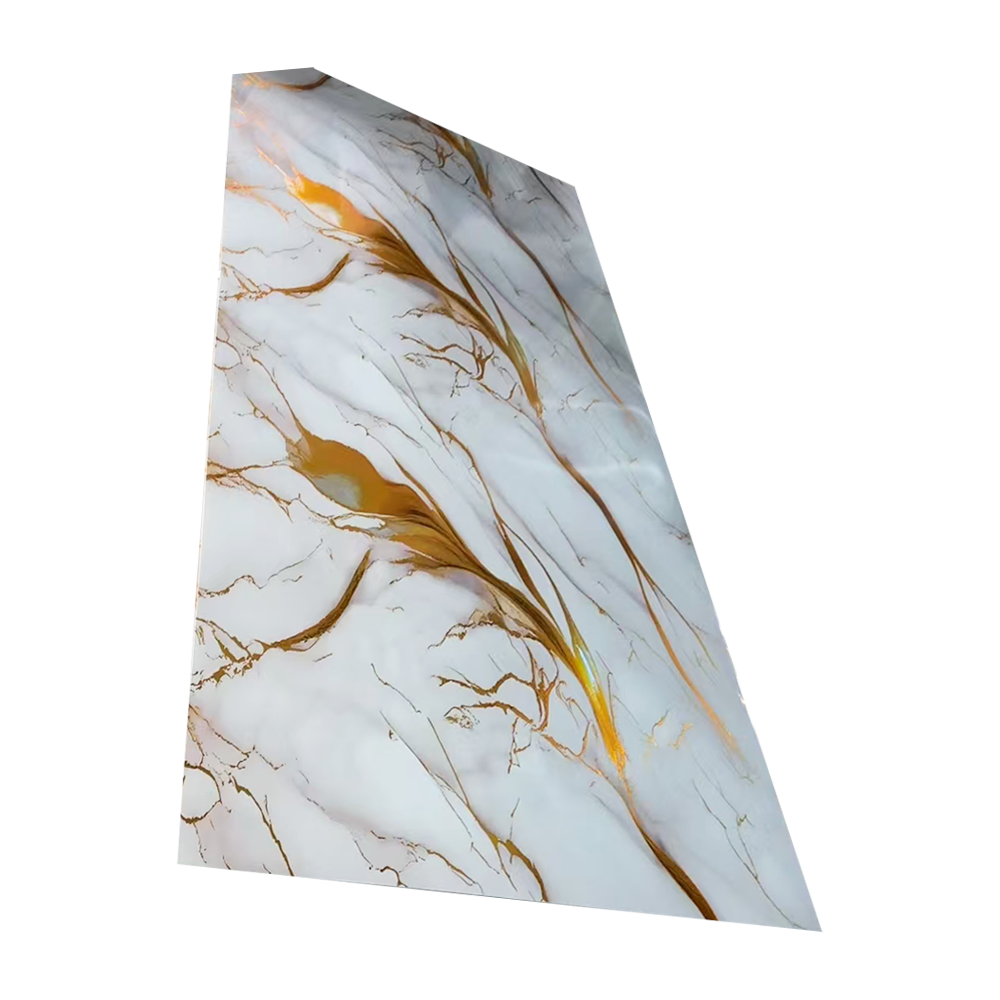 Marble Sheet PVC Wall Panel with Waterproof Surface Finish