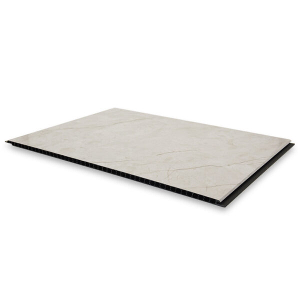 Beige Marble Pattern Black Core PVC Ceiling Panel for Interior Projects