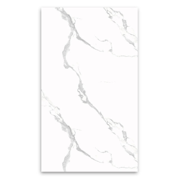 Carrara White UV Marble Sheet PVC Interior Wall Panel 1220mm