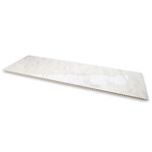Carrara White Marble High Gloss PVC Ceiling Panel for Home and Hotel