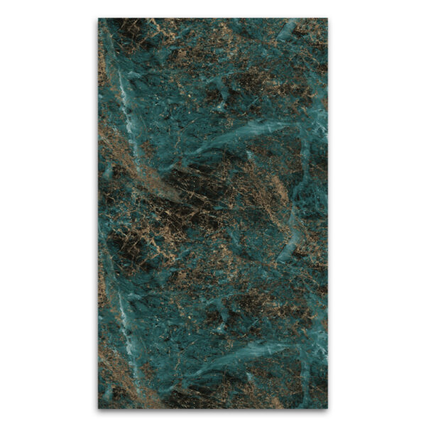Emerald Green Gold UV Marble Sheet Luxury Decorative PVC Wall Panel