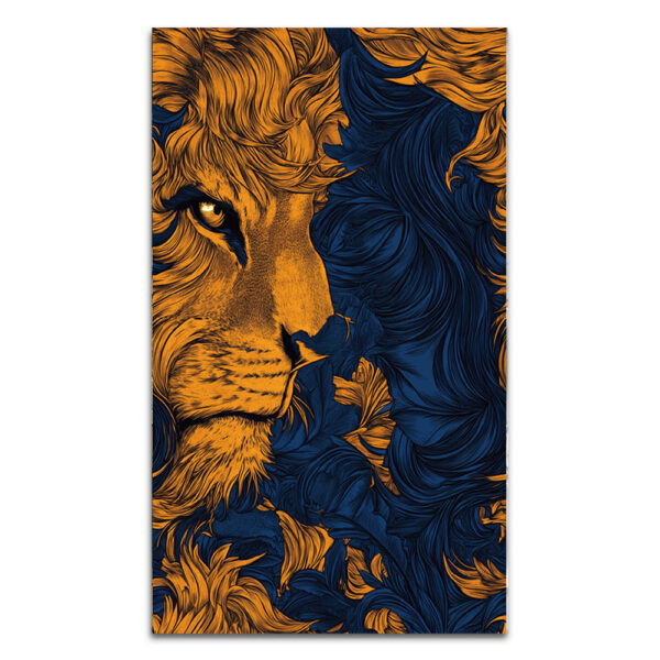 Royal Golden Lion Art UV Decorative PVC Wall Panel for Feature Walls