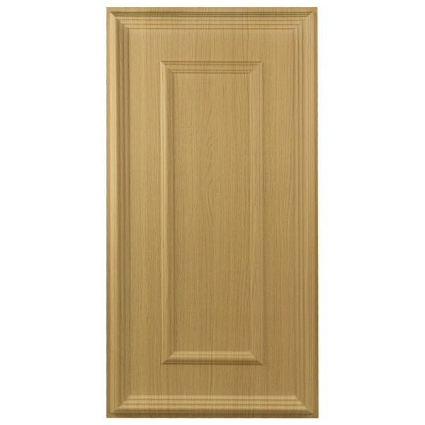Light Oak Wood Grain Raised Frame 3D PVC Wall Panel