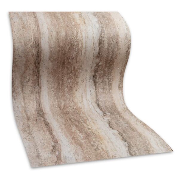 Bendable brown travertine flexible stone wall cladding panel