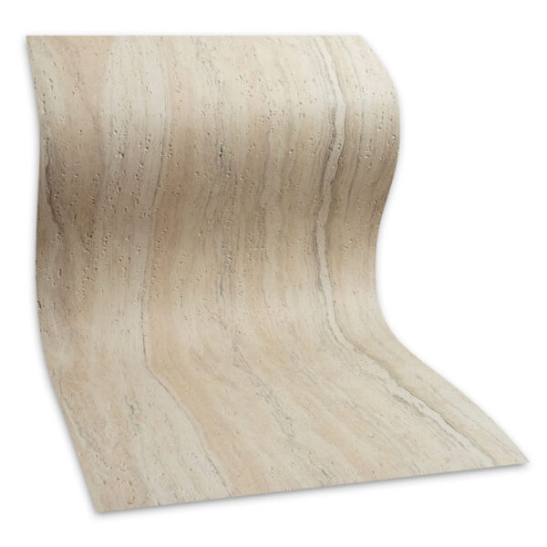 Bendable silver travertine flexible stone wall cladding panel