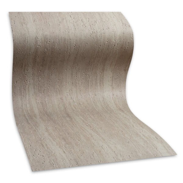 Bendable taupe travertine flexible stone wall cladding panel
