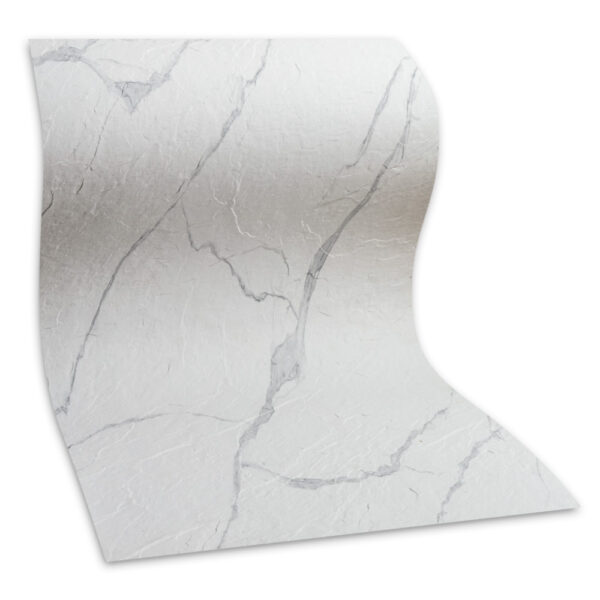 Bendable white marble effect flexible stone wall panel