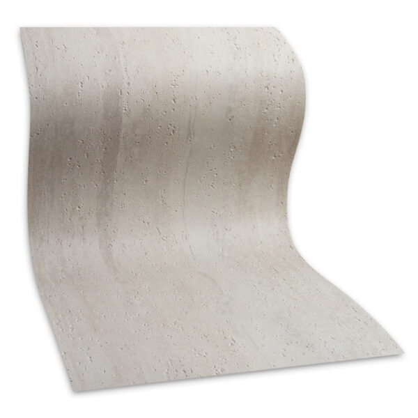 Bendable ivory white flexible travertine wall cladding panel