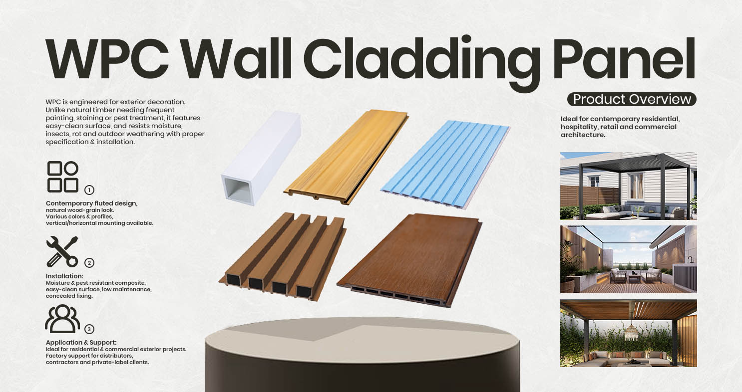 Exterior WPC Wall Cladding Panels – Product Overview