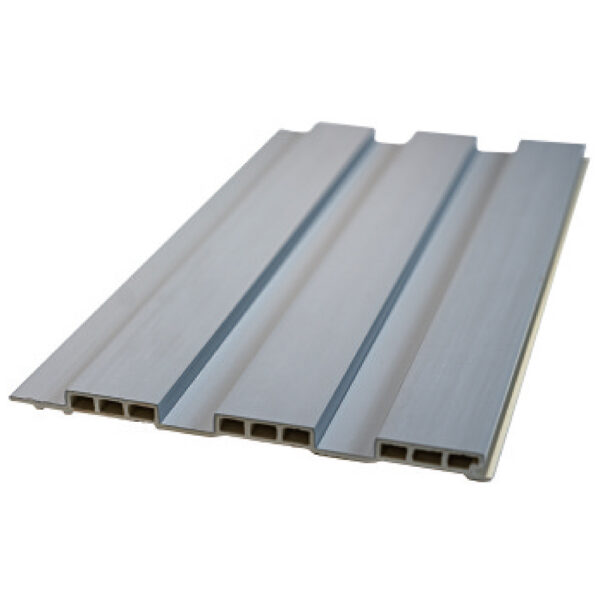 Light Gray Triple-Rib WPC Exterior Wall Cladding Panel