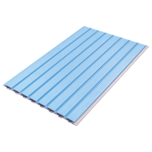 Sky Blue Grooved WPC Exterior Wall Cladding Panel