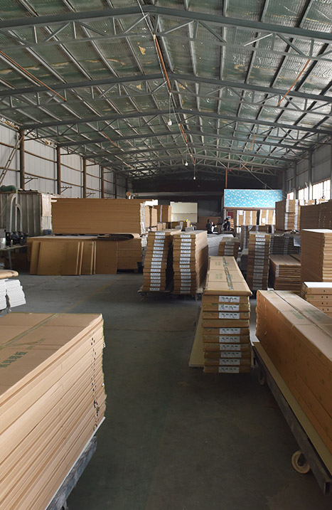 PVC Ceiling Panel Packaging and Finished Product Storage